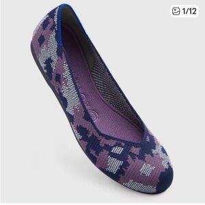 Rothy’s Violet Botanicamo Round Toe Flat Shoes Size 7